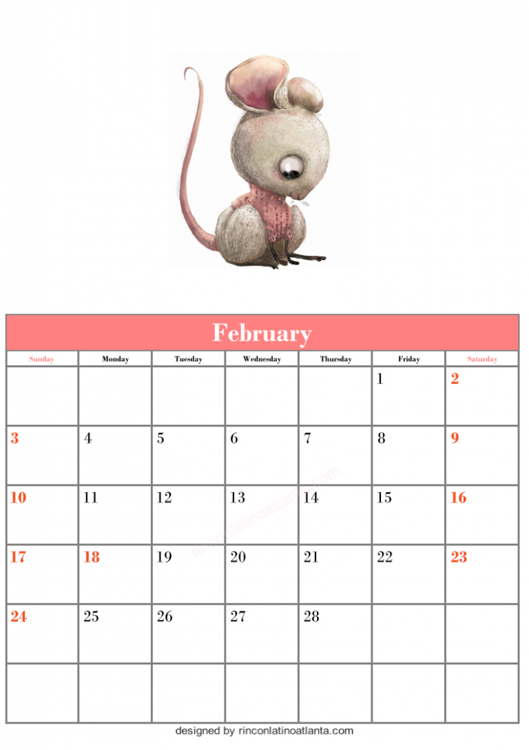 Free Blank February Calendar Printable | Calendar Template Printable
